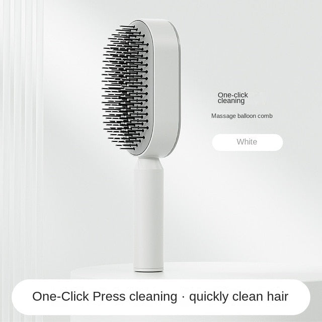 Self Cleaning Anti-Static Hair Brush - moist beauty