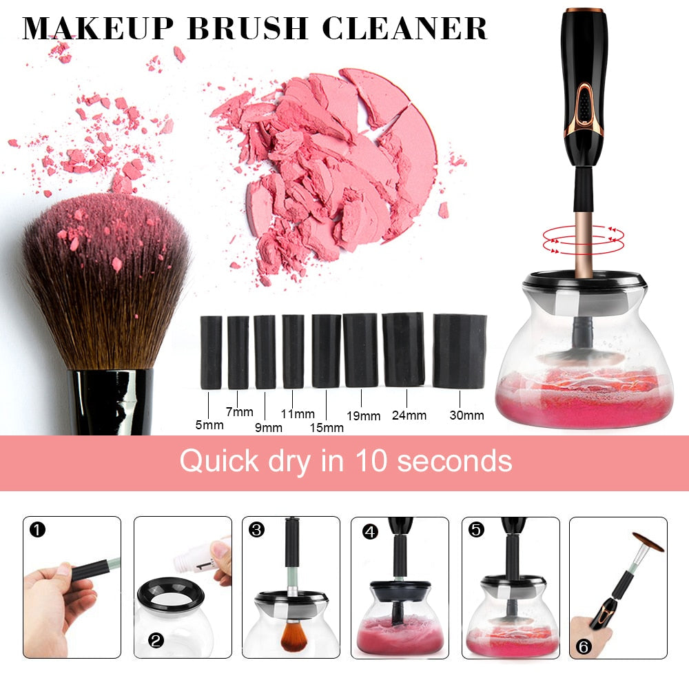 Makeup Brush automatic cleaner and dryer - moist beauty