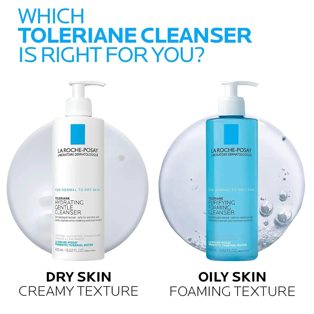 La Roche-Posay Toleriane Hydrating Gentle Face Cleanser | Hydrating Facial Cleanser With Niacinamide + Ceramides - moist beauty