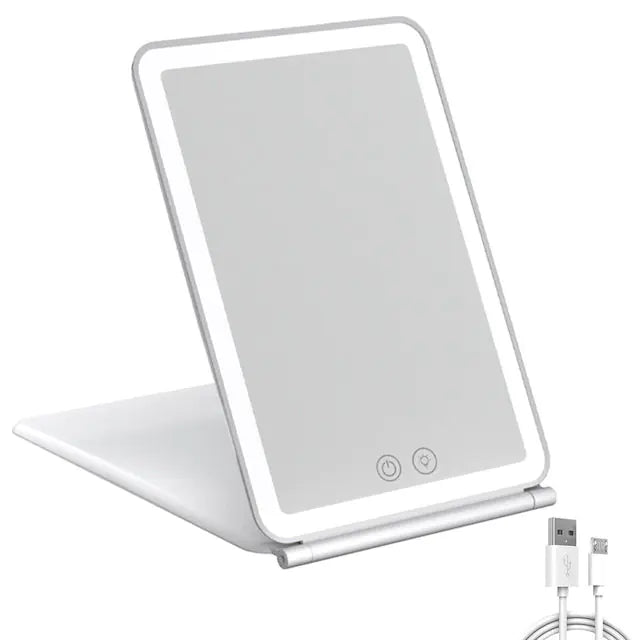 Foldable Makeup Mirror Touch Screen Makeup Mirror - moist beauty