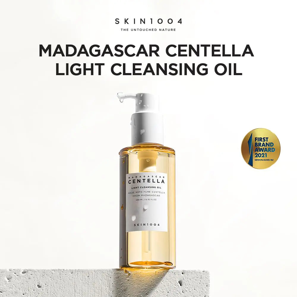 SKIN1004 Madagascar Centella Light Cleansing Oil 6.76 fl.oz, 200ml | Gentle Oil Cleanser for Face, Korean Facial Cleanser, Double Cleansing - moist beauty