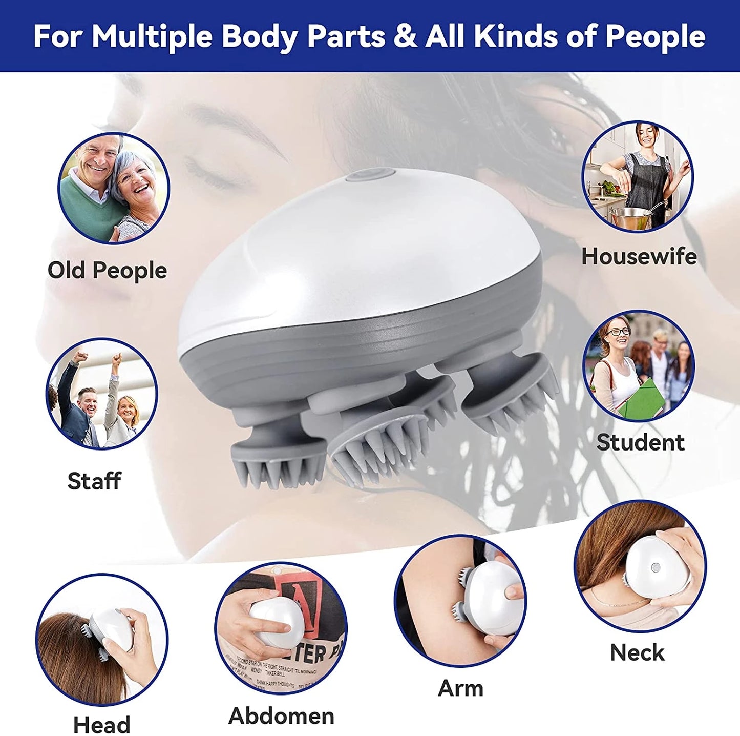 Head and Scalp Massage Device - moist beauty