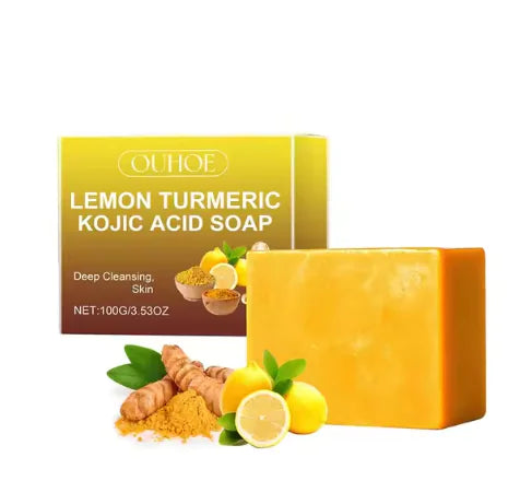 Lemon Turmeric Kojic Acid Soap Face Soap - moist beauty