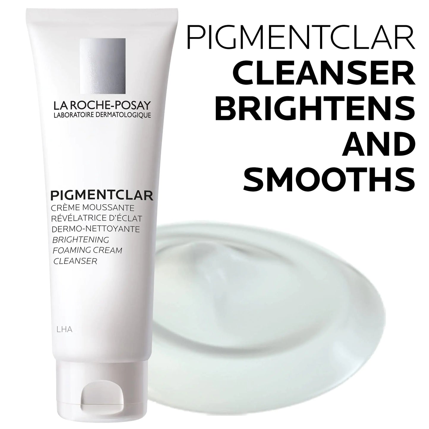 La Roche-Posay Pigmentclar Brightening Face Cleanser, Exfoliating Face Wash with LHAs - moist beauty