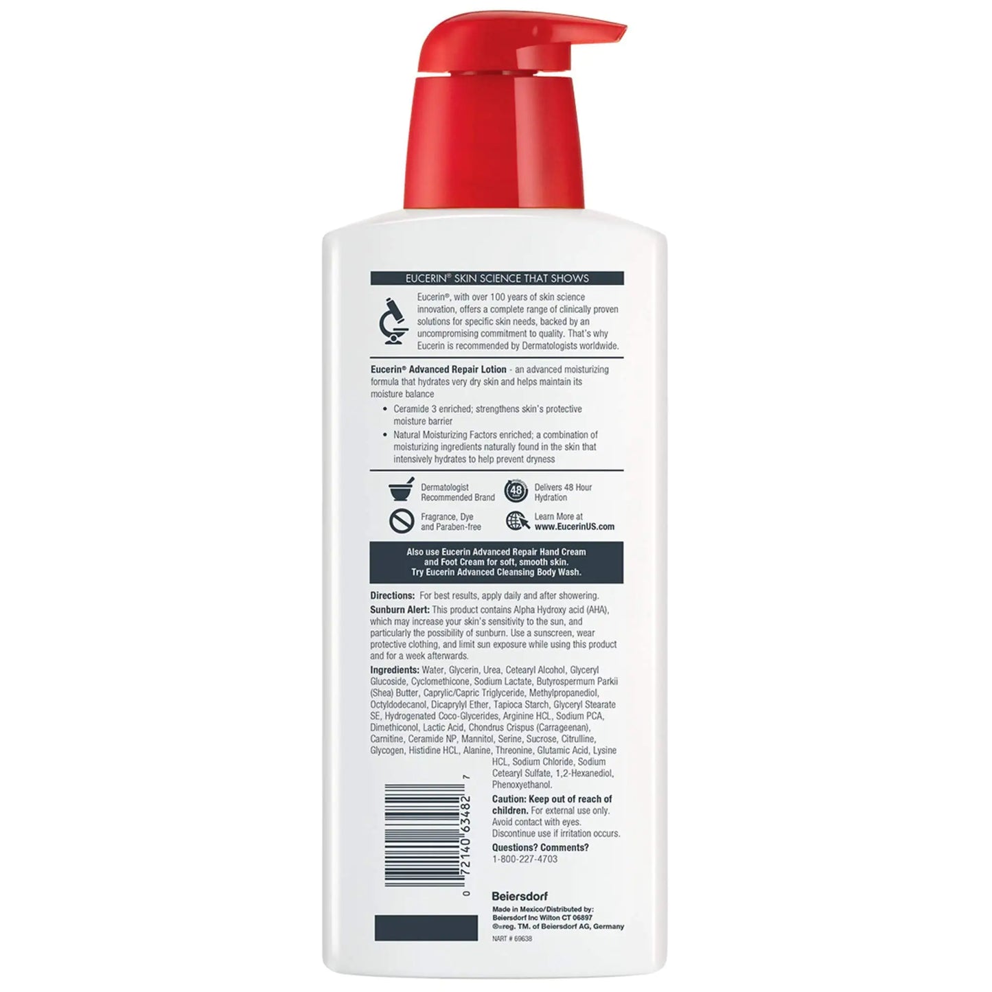 Eucerin Advanced Repair Body Lotion for Very Dry Skin - moist beauty