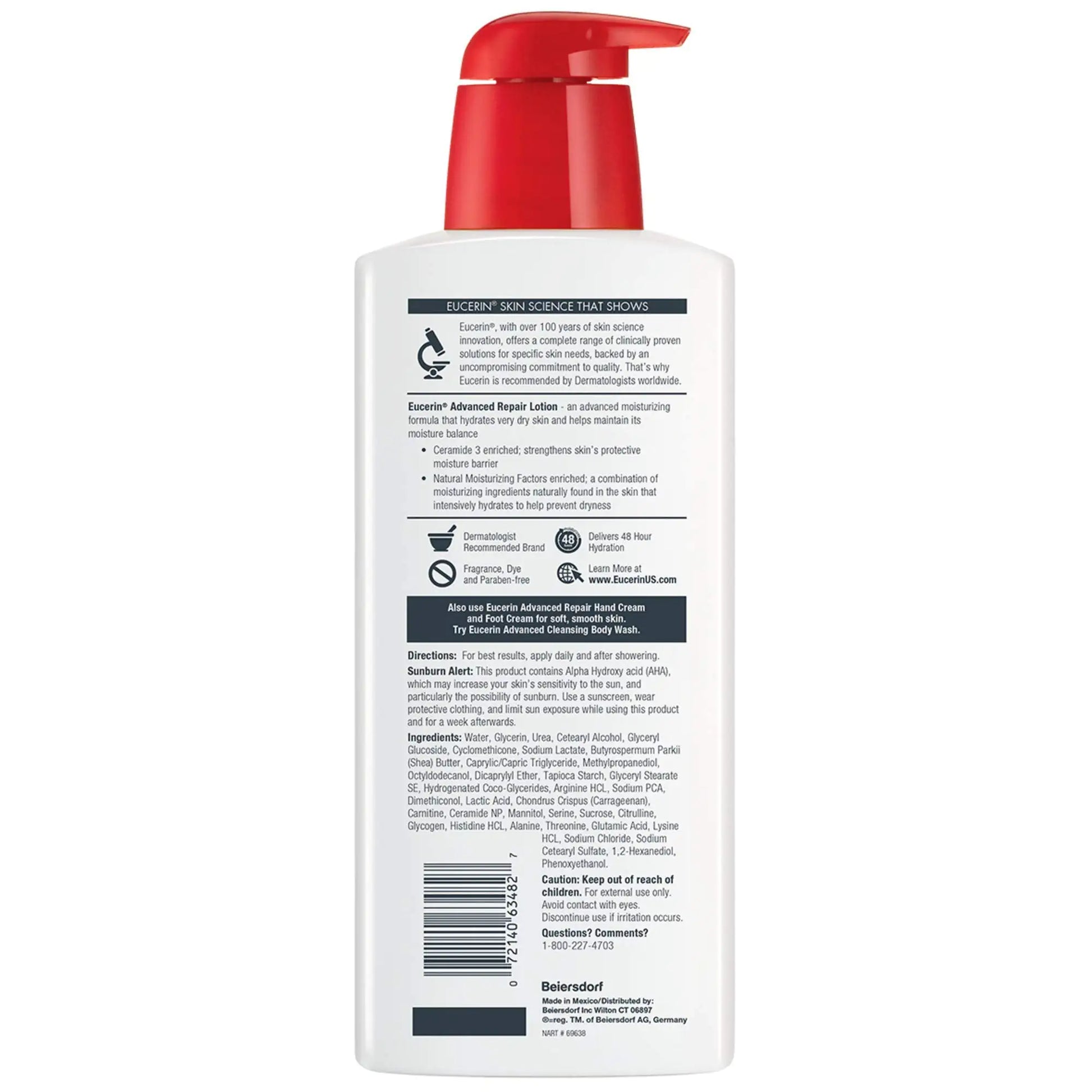 Eucerin Advanced Repair Body Lotion for Very Dry Skin - moist beauty