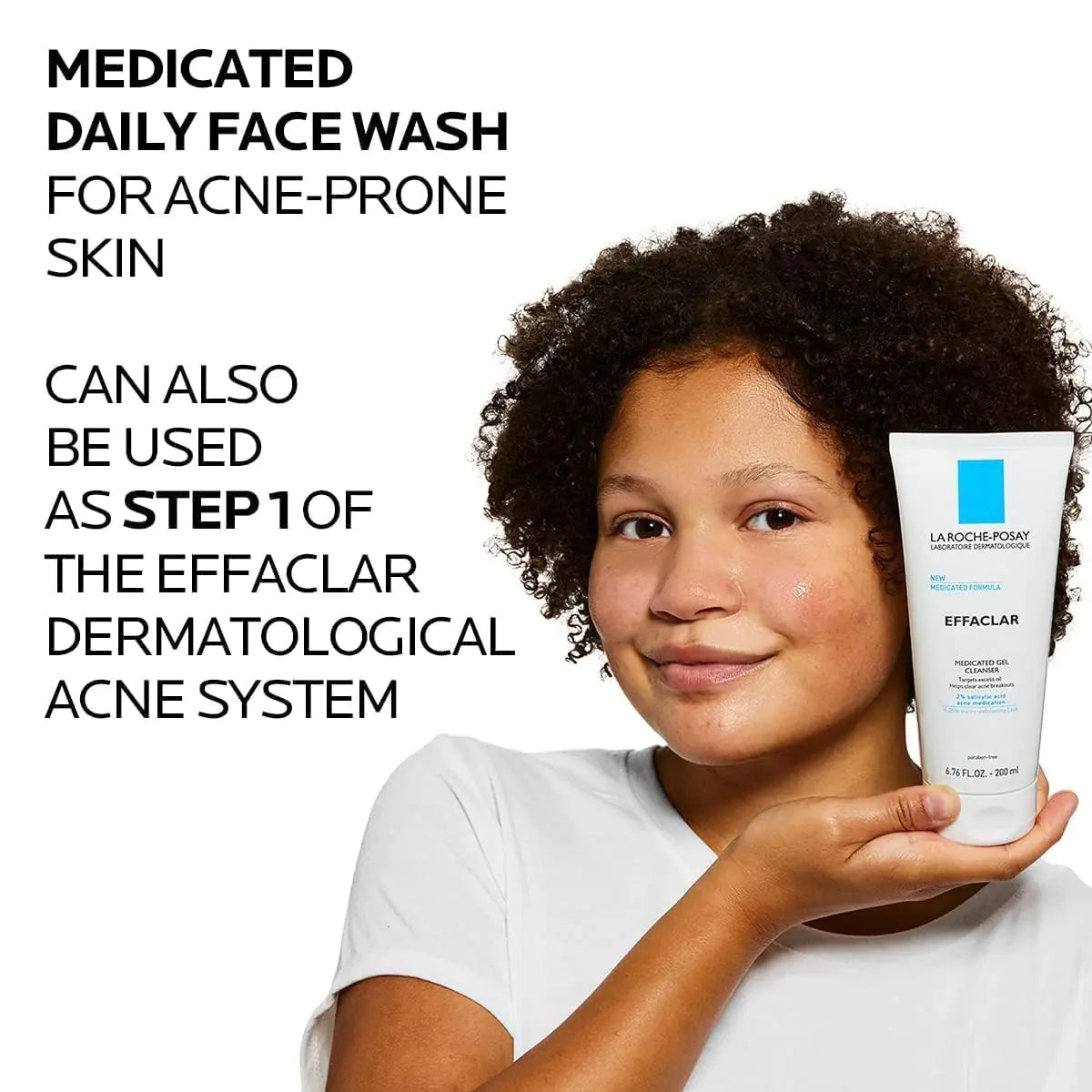 La Roche-Posay Effaclar Medicated Gel Cleanser, 2% Salicylic Acid Cleanser + LHA + Glycerin, Foaming Acne Face Wash - moist beauty