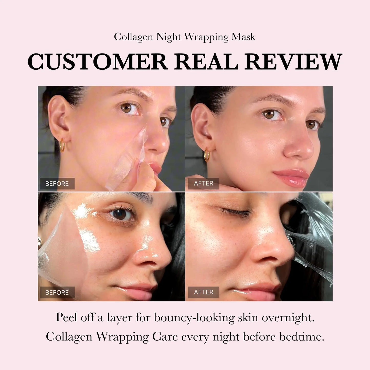 Medicube Collagen Overnight Wrapping Peel Off Facial Mask Pack - moist beauty