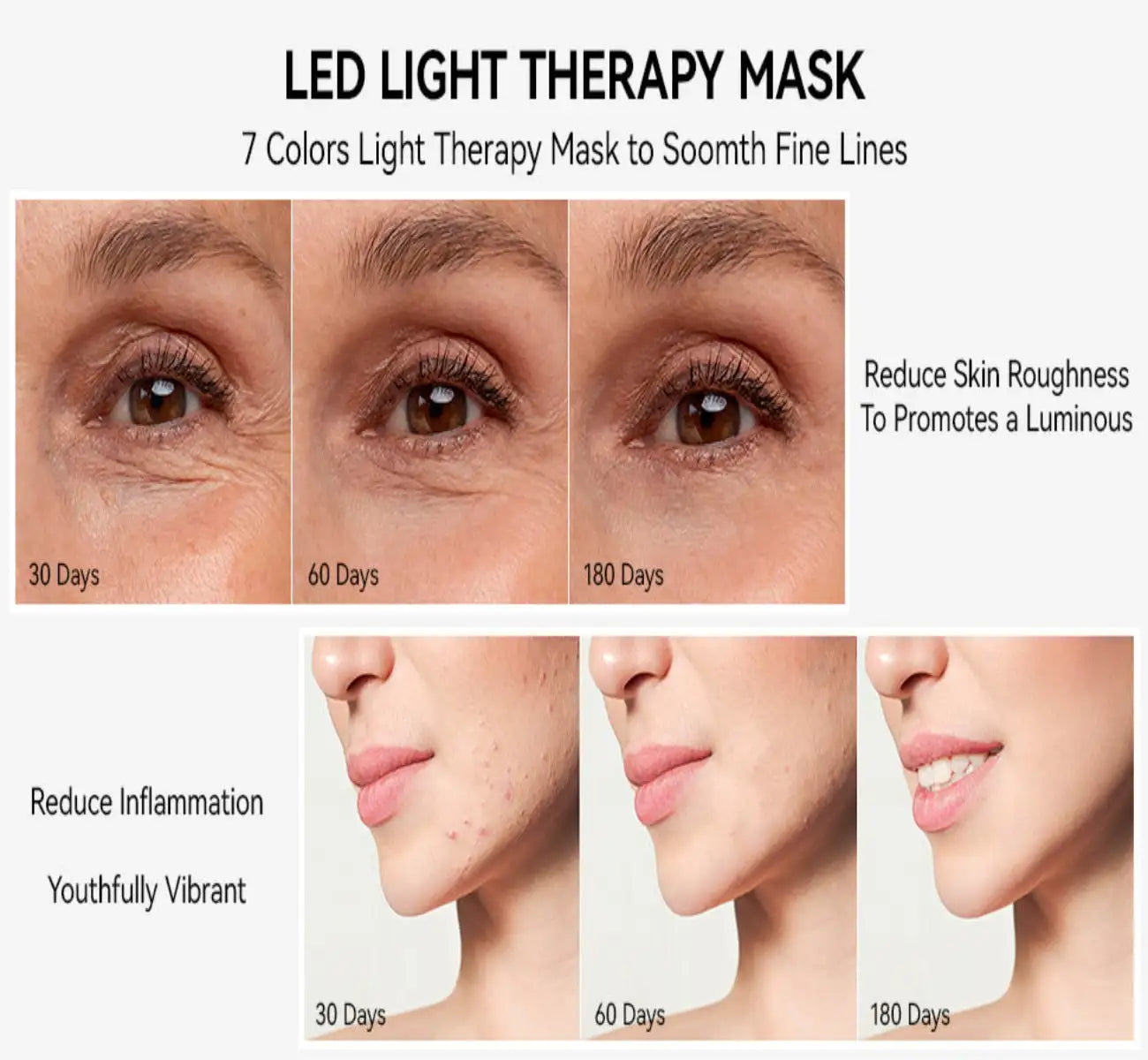 Redlight LED Photon Therapy Face mask - moist beauty