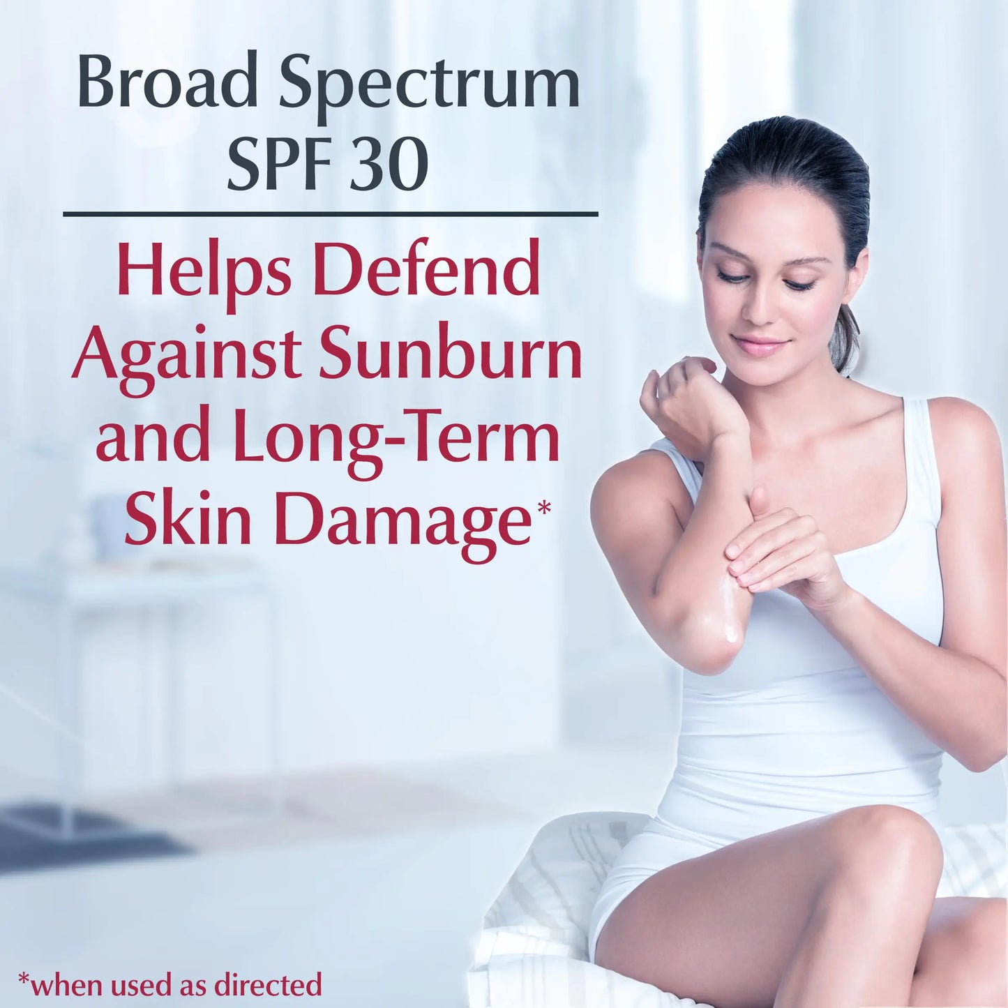 Eucerin Daily Hydration Broad Spectrum SPF 30 Sunscreen Body Cream for Dry Skin - moist beauty