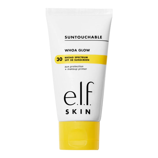 e.l.f. SKIN Suntouchable Whoa Glow SPF 30, Sunscreen & Makeup Primer - moist beauty