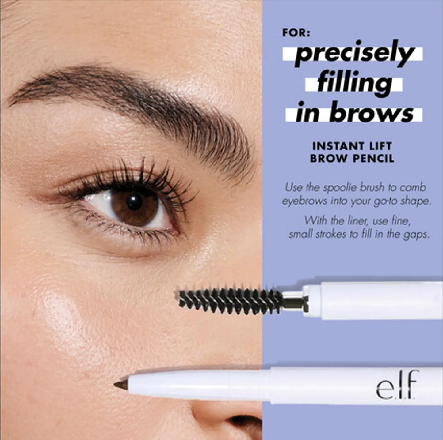 e.l.f., Instant Lift Brow Pencil, Dual-Sided - moist beauty