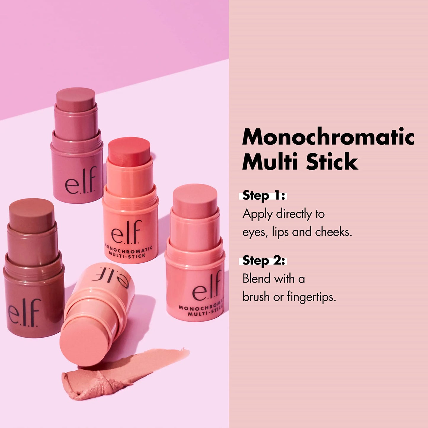 e.l.f. Monochromatic Multi Stick, Travel-Sized - moist beauty