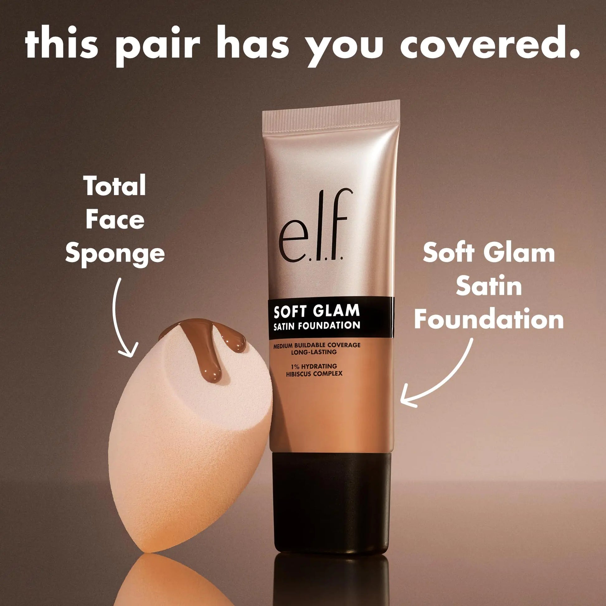 e.l.f. Soft Glam Foundation, Medium Coverage - moist beauty