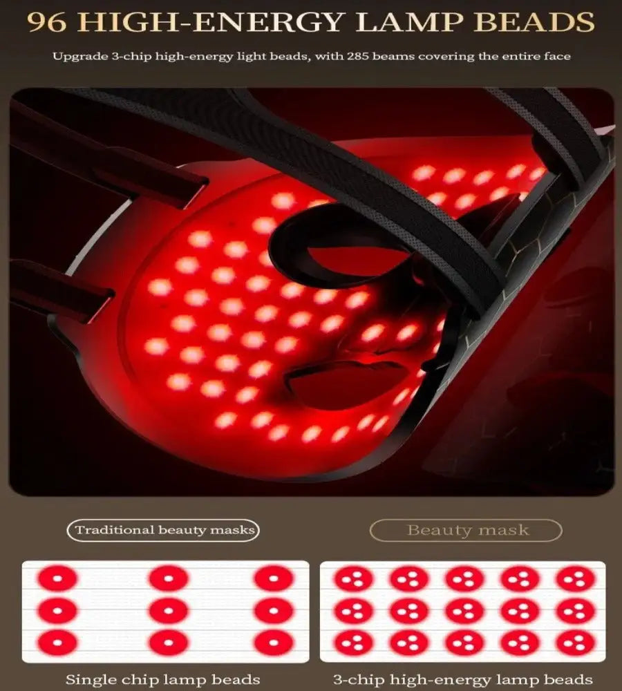 Redlight LED Photon Therapy Face mask - moist beauty