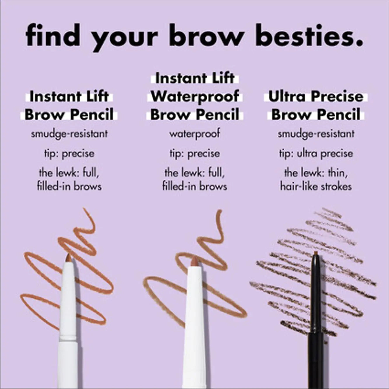 e.l.f., Instant Lift Brow Pencil, Dual-Sided - moist beauty