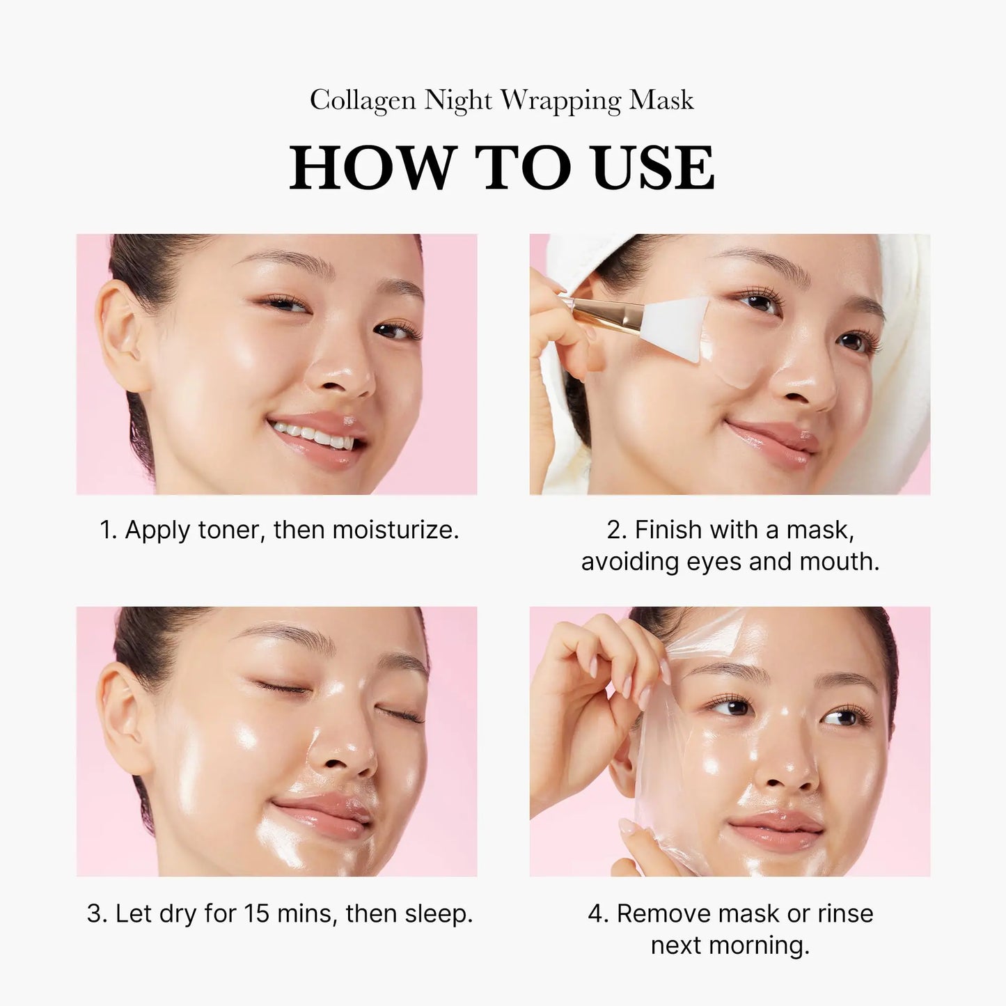 Medicube Collagen Overnight Wrapping Peel Off Facial Mask Pack - moist beauty