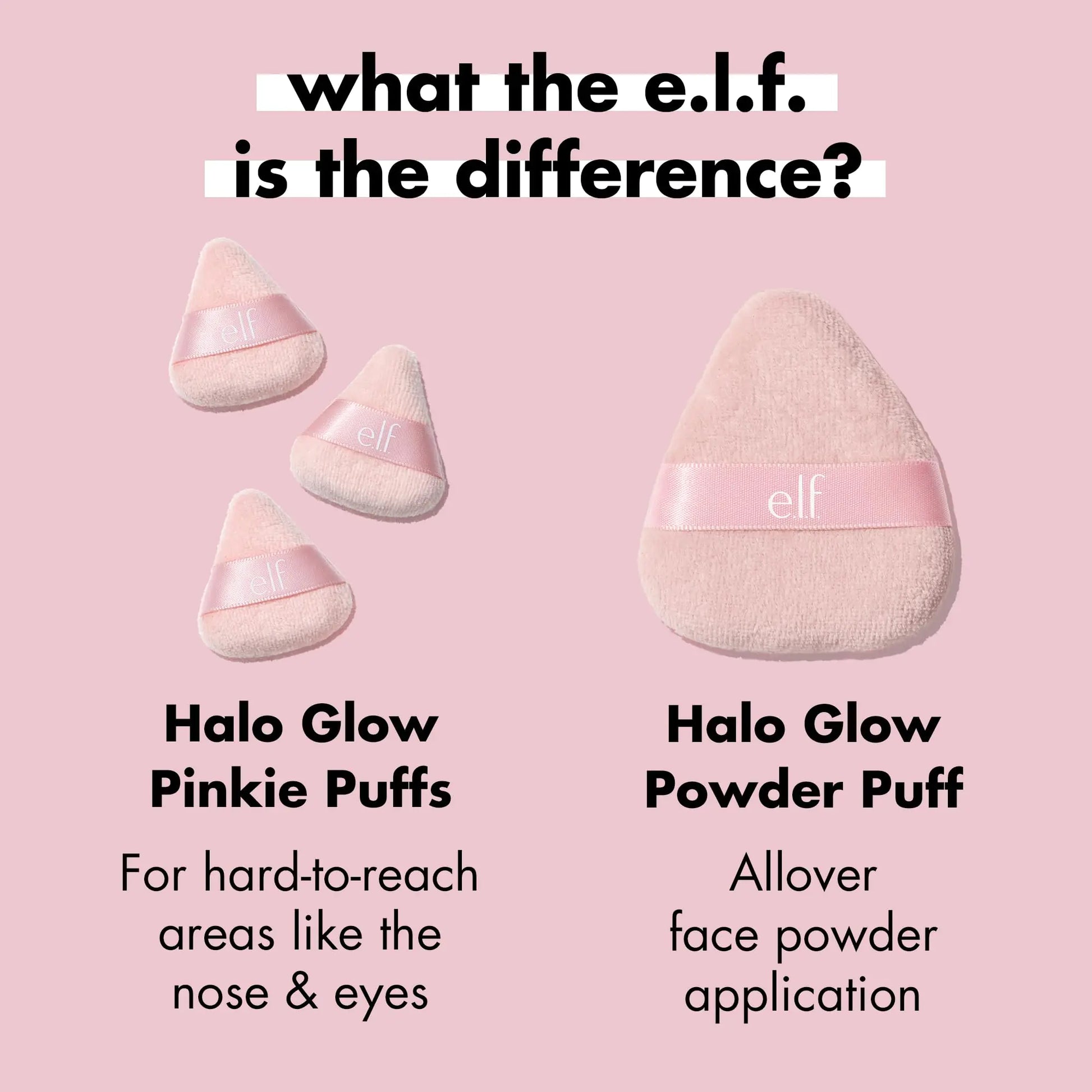 e.l.f. Halo Glow Pinkie Puffs - moist beauty